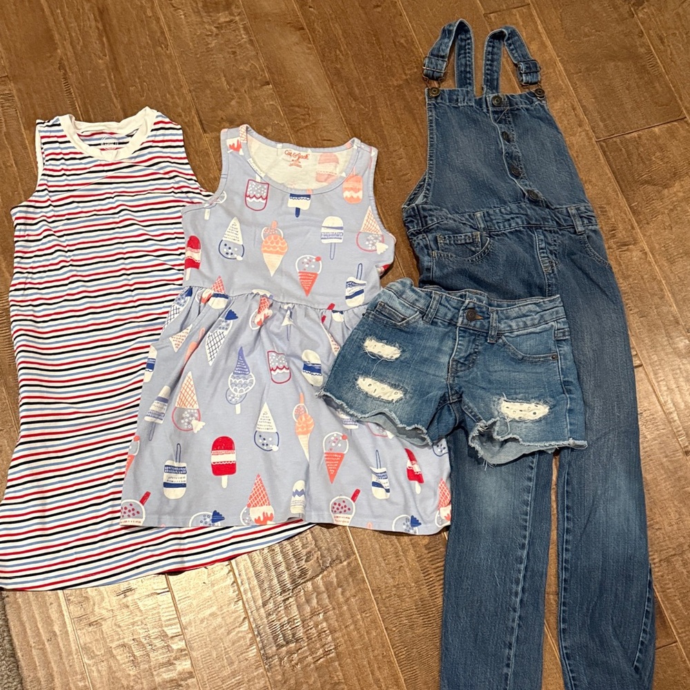 Kids' Clothing Set with Dresses and Denim